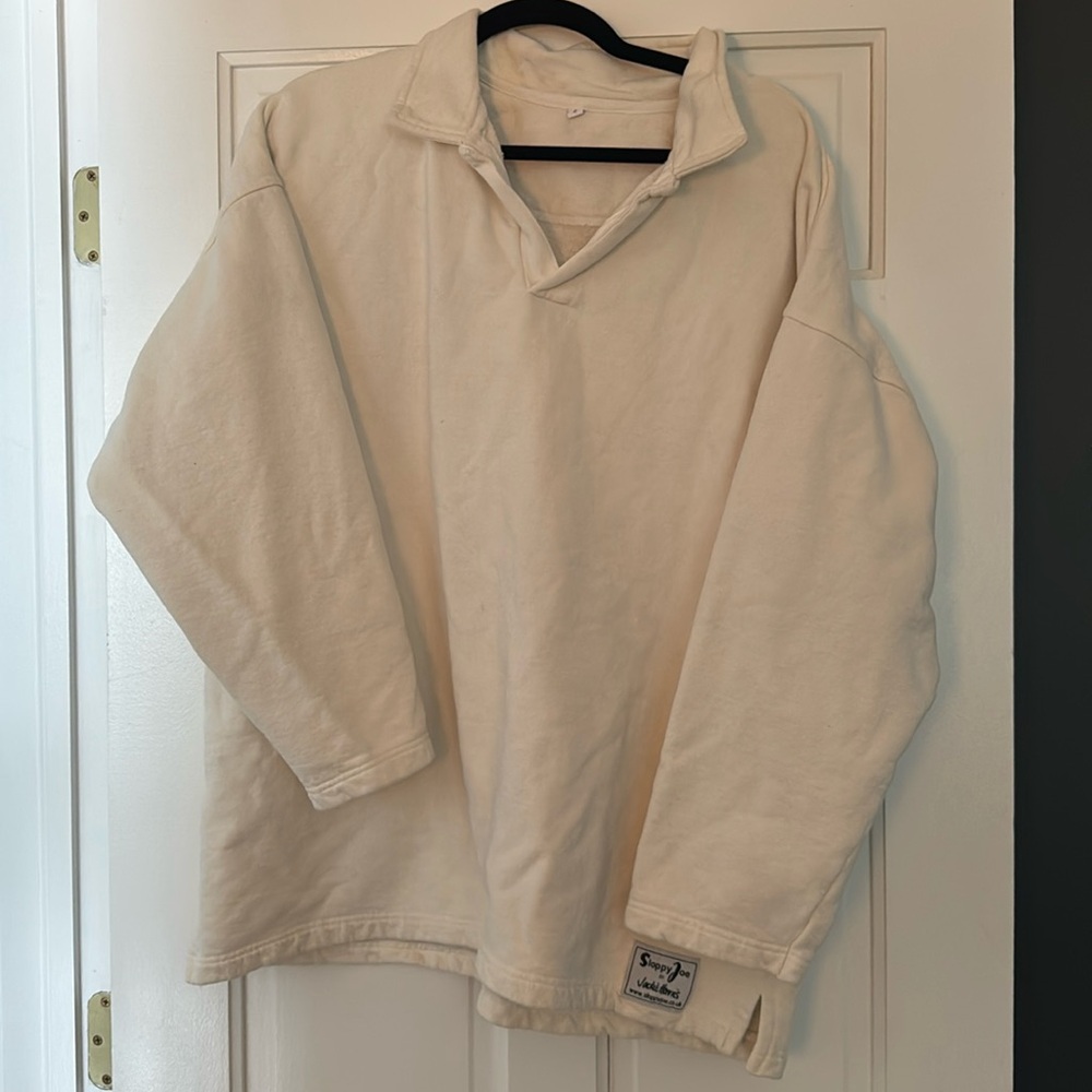 Sloppy Joe Collar Sweatshirt EUC